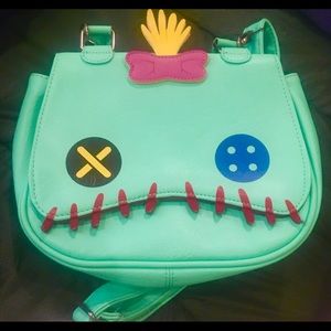 Loungefly Scrump Crossbody Bag Lilo and Stitch.  New Without Tags